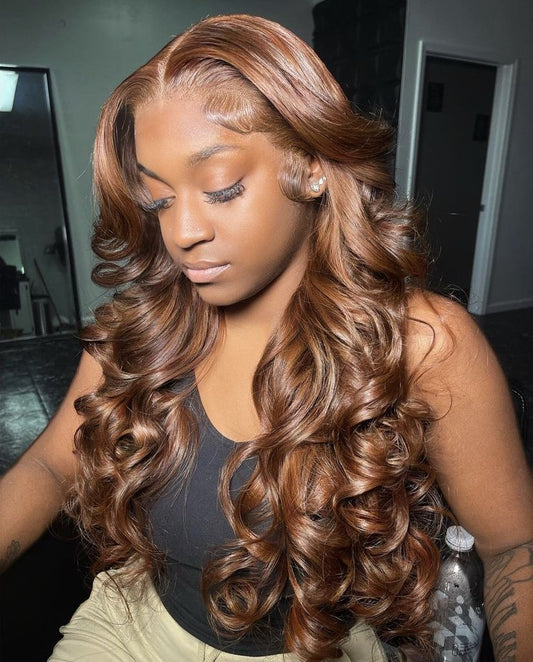 13x4 Transparent lace Bodywave (Brown)